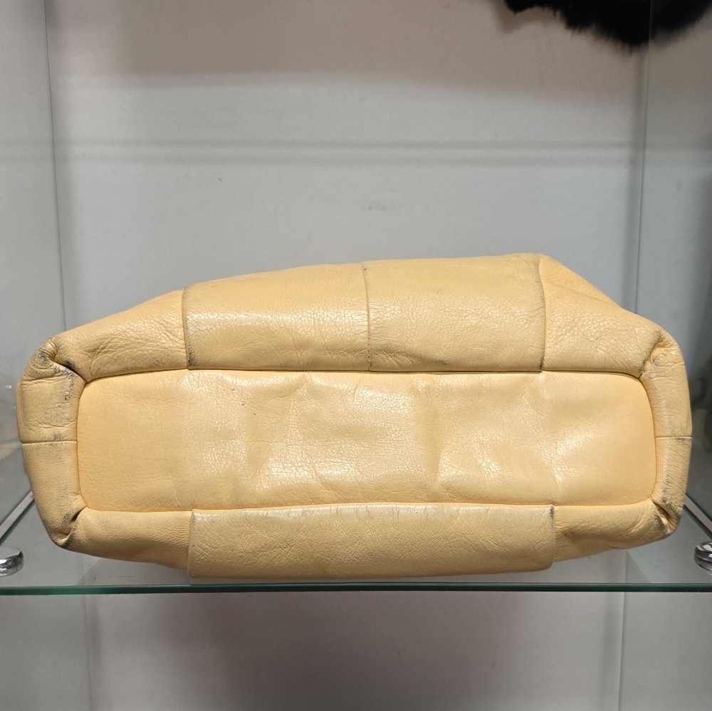 Coach Yellow Leather Shoulder Bag - Picture 15 of 15